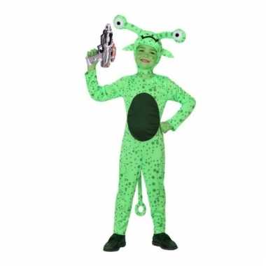 Groen alien pak space gun maat 104